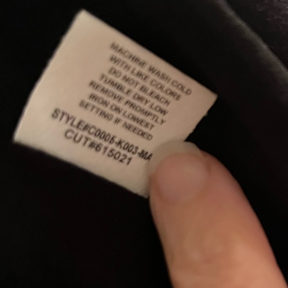 Black pebble and stone sz S cardigan with flowy scarf like trim - Picture 6 of 9